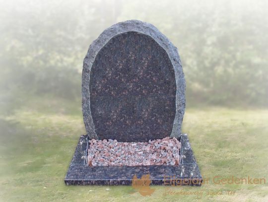 Grafsteen kort graf 15 met natuurlijke uitstraling