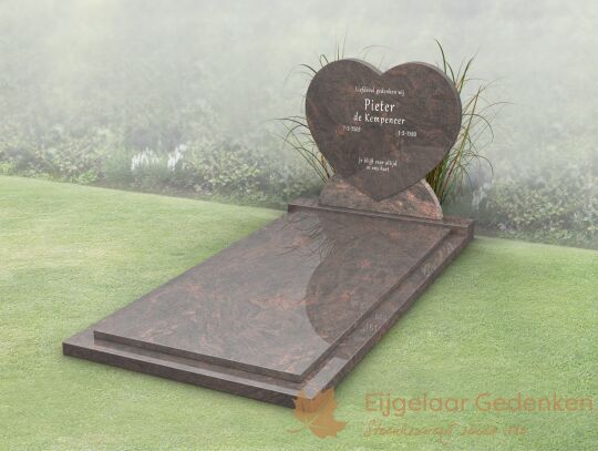 Budget grafmonument met gesloten dekplaat