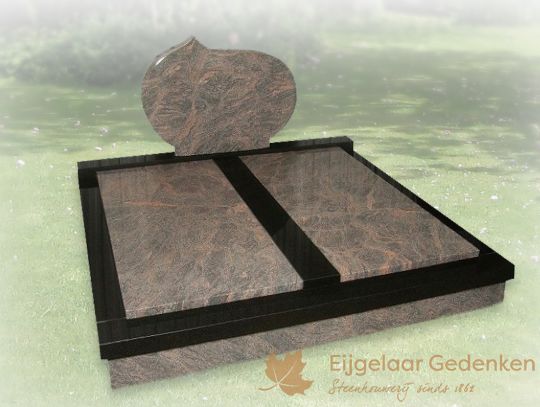 Dubbel grafmonument voor familiegraf 018