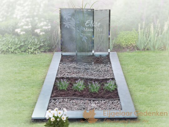 Glazen grafmonument