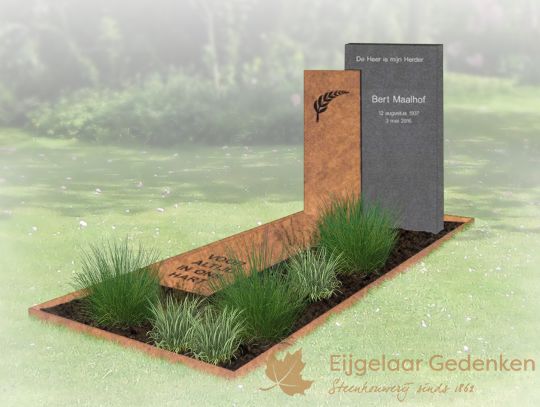 Grafmonument Cortenstaal model 2016-140