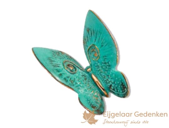 Grafornament van een bronzen vlinder S20595