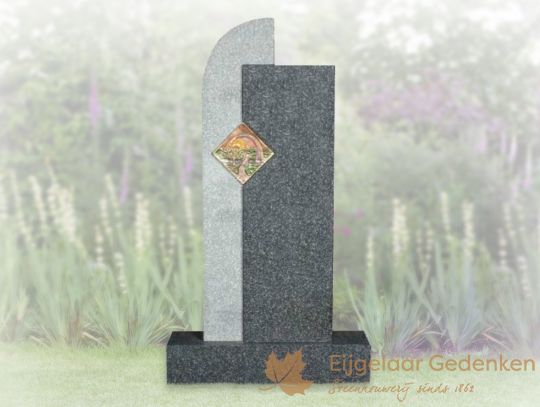 Grafsteen strak en sierlijk