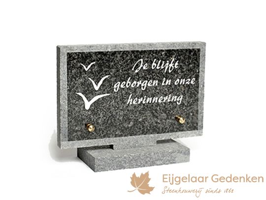 Grafsteen tekstplaat 10