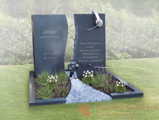 Jong en eigentijds grafmonument