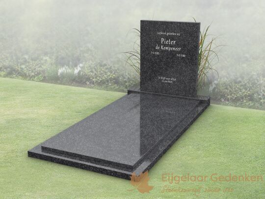 Modern budget grafmonument met gesloten dekplaat
