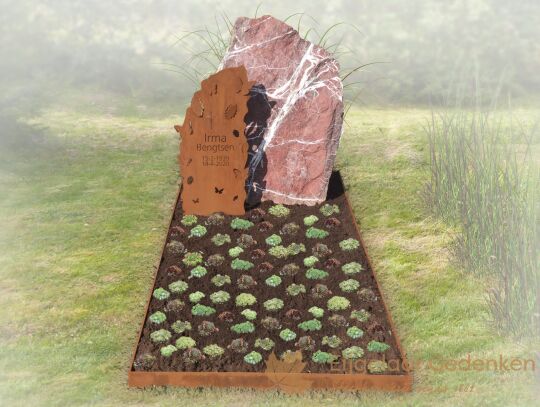 Natuurlijk rots grafmonument 