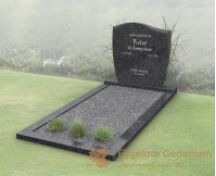 Budget golfkop grafmonument met liggend gedeelte  foto 4