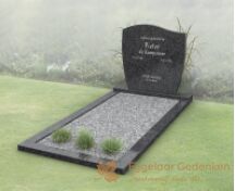 Budget golfkop grafmonument met liggend gedeelte  foto 3