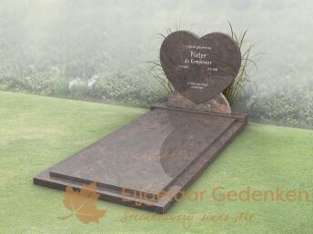 Budget grafmonument met gesloten dekplaat