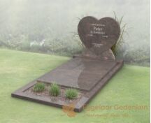 Budget grafmonument met gesloten dekplaat en bloemstrook foto 1