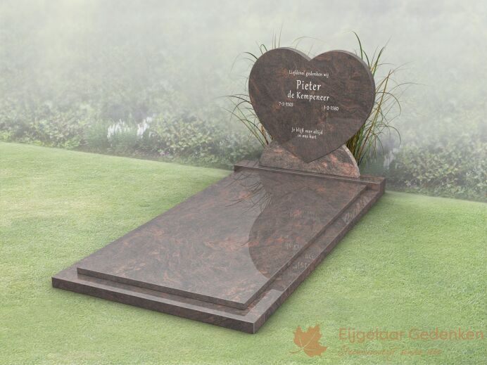 Budget grafmonument met gesloten dekplaat foto 1