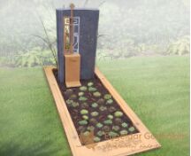 Grafmonument cortenstaal  foto 2