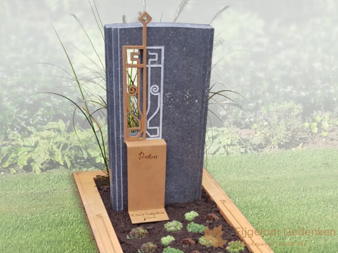 Grafmonument cortenstaal  foto 1