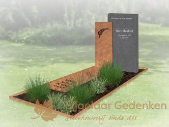 Grafmonument Cortenstaal model 2016-140