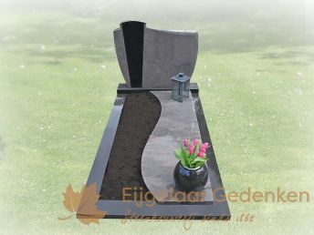 Grafmonument met golvende dekplaat model 2016-007