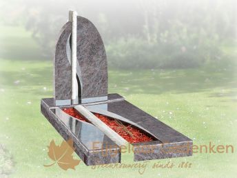 Grafmonument met sierlijke lijnen