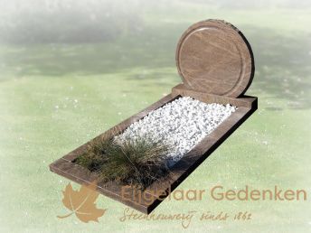 Grafmonument rond met sierrand