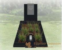 Grafmonument strak met blok foto 3