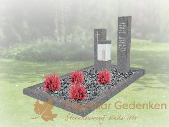 Grafmonument zuilen | Grafsteen zuilen met lantaarn