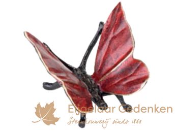 Grafornament van een bronzen vlinder F6053fa03