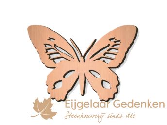 Grafornament van een bronzen vlinder S20864
