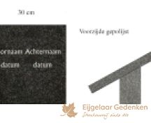 Grafsteen tekstplaat aanbieding voor urngraf of algemeen graf foto 1