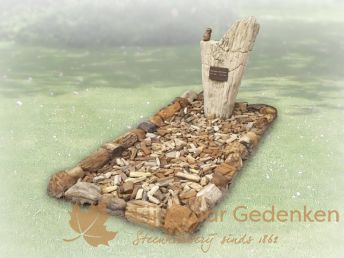 Grafsteen versteend hout 10