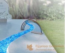 Grafzerk rivier blauwe glasparels foto 3