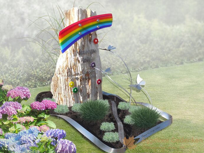 Kindergrafsteen regenboog foto 1