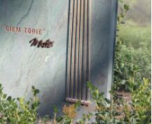 Kort grafmonument natuursteen foto 3