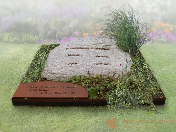 Zwerfkeien familiegrafmonument foto 1