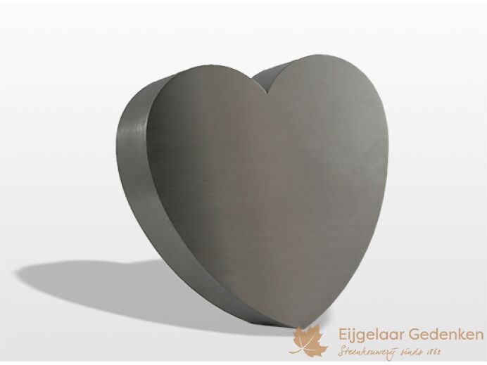 RVS urn hartvorm foto 1