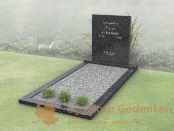Modern budget grafmonument met open gedeelte
