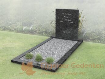 Modern budget grafmonument met open gedeelte
