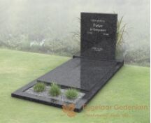 Modern budget grafmonument met dekplaat foto 1