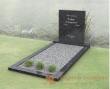 Modern budget grafmonument met open gedeelte foto 1