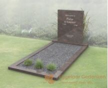 Modern budget grafmonument met open gedeelte foto 3