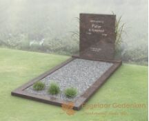 Modern budget grafmonument met open gedeelte foto 2