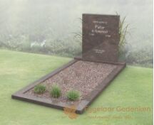 Modern budget grafmonument met open gedeelte foto 1