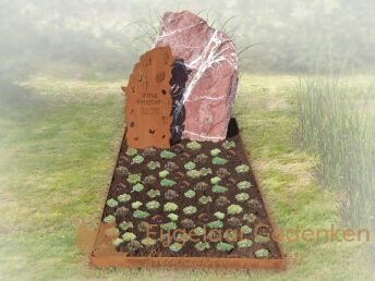 Natuurlijk rots grafmonument 