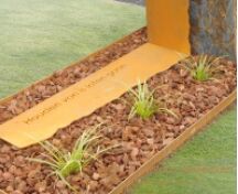 Natuurlijk grafmonument cortenstaal  foto 4