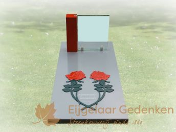 RVS grafmonument 11 | E173 met rozen