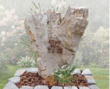 Versteend hout grafmonument foto 1