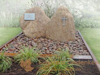 Zwerfkeien grafsteen